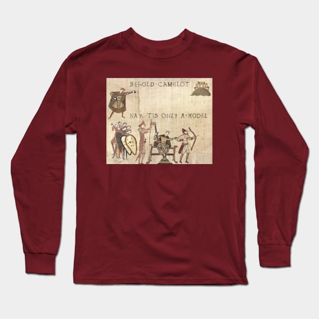 Funny Medieval, Funny Behold The Field, Zero Fucks meme, Humor Dank Meme Long Sleeve T-Shirt by Ksarter